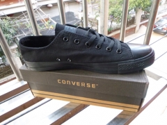 Canvas shoes converse chuck taylor all black  low top size EU35-46