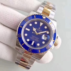 Swiss Rolex GMT 116618LB blue gold Watch men's waterproof fluorescence automatic mechanical  watches 16710 Coke