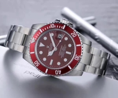 Swiss Rolex GMT red sliver Watch men's waterproof fluorescence automatic mechanical  watches 16710 Coke