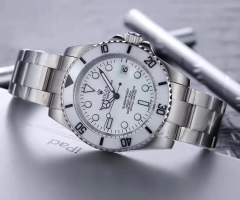 Swiss Rolex GMT white sliver Watch men's waterproof fluorescence automatic mechanical  watches 16710 Coke