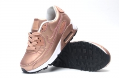 NIKE AIR MAX 90 children's leisure time running shoes rose gold SIZE 28-35