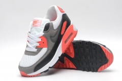 NIKE AIR MAX 90 children's leisure time running shoes white grey orange SIZE 28-35
