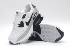 NIKE AIR MAX 90 children's leisure time running shoes white black grey SIZE 28-35