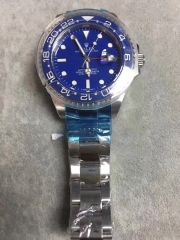 Swiss Rolex GMT blue sliver Watch men's waterproof fluorescence automatic mechanical  watches Coke