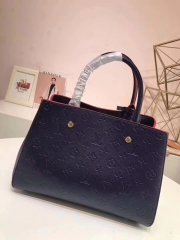 LV fashion exquisite medium dark blue hand bag M41046