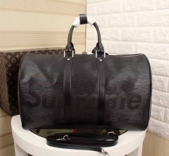 Supreme x Lv Travelling Bag black Handbag