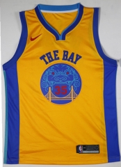 NBA the new season Nike version of the Jersey warrior 35 Durant city version of the Yellow fan edition basketball suit