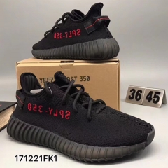 Adidas Men and Women's KAKASPORT Yeezy Boost 350 V2 Black Running Shoes