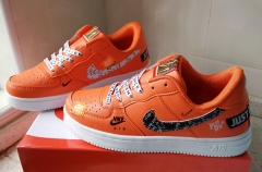 NIKE AIR FORCE 1 JUST DO IT Orange Size EU 36-44