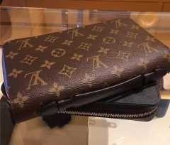 LV Men's Bag New Zipper Handbag Large Wallet M61506