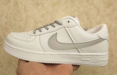 Reflective light NIKE AIR FORCE 1 AF1 OW White Size EU 36-44