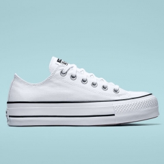 White Converse Low Canvas Shoes Platform 560251C Size EU36-40