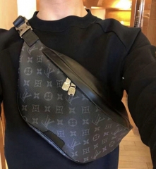 LV DISCOVERY Chest pack Waist Bag Black M44336