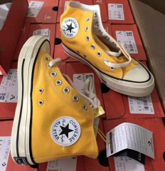 Converse 1970s Yellow High Canvas Shoes Size EU35-45