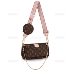 LV Three-in-one Messenger bag Removable Round Wallet