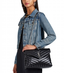 Saint Laurent Women's Monogram Loulou Leather Shoulder Bag