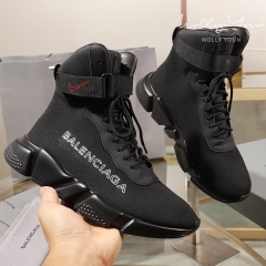 Balenciaga High top lace-up sock shoes casual sneakers EU36-45