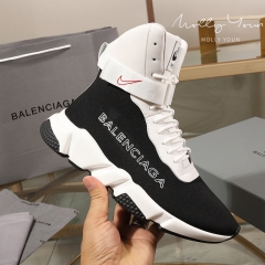 Balenciaga High top lace-up sock shoes casual sneakers EU36-45