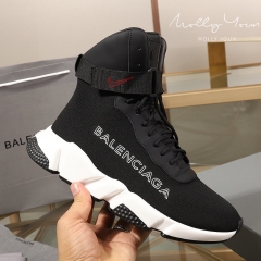 Balenciaga High top lace-up sock shoes casual sneakers EU36-45