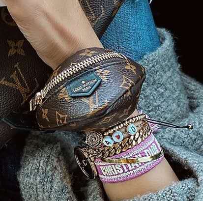 Party Bumbag leather bracelet