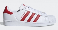 Adidas Superstar board shoes White Red Stripe  EU36-44