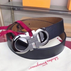 FERRAGAMO  width 35mm natural leather belt