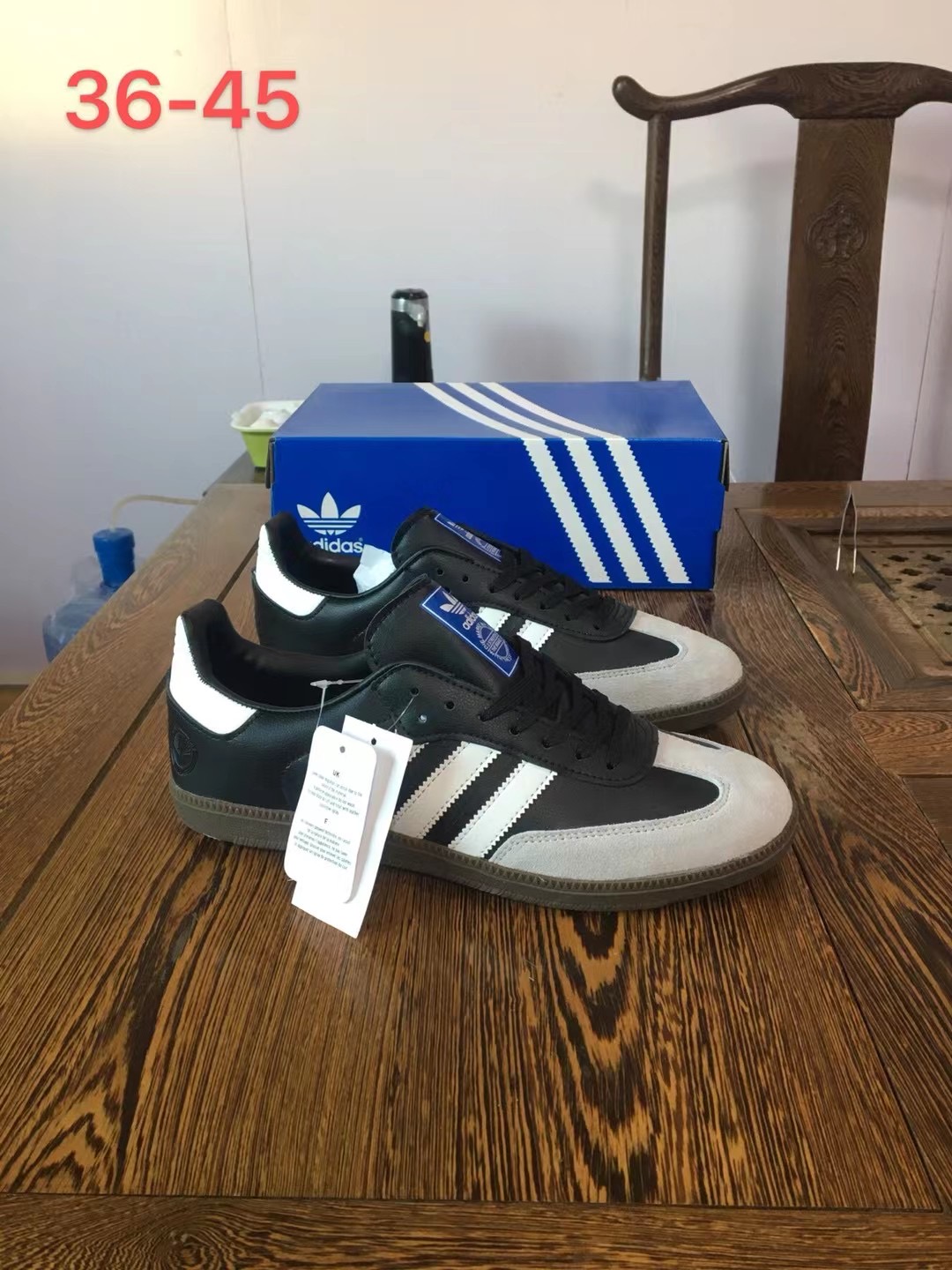 Adidas board shoes samba  black grey size EU36-45