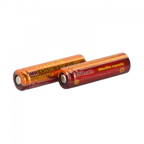 TrustFire IMR 13450 550mAh Lithium-ion 3.7V High Drain Recharbeable Battery (2PCS)