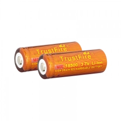 TrustFire IMR 18500 1100mAh Lithium-ion 3.7V High Drain Recharbeable Battery (2PCS)