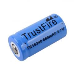 TrustFire 16340 RCR123A 880mAh Li-ion Recharbeable Battery (2PCS)