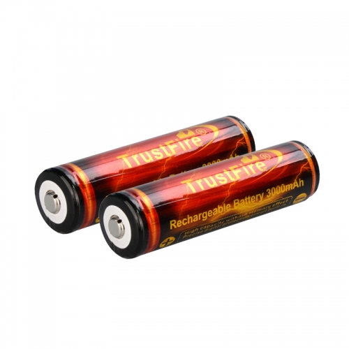 TrustFire 18650 3000mAh Li-ion Recharbeable Protected Battery (2PCS)