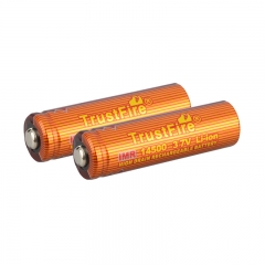 TrustFire IMR 14500 700mAh Lithium-ion 3.7V High Drain Recharbeable Battery (2PCS)