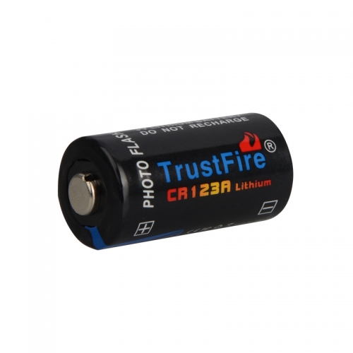 TrustFire CR123A 1400mAh Primary Battery - Black (4PCS)