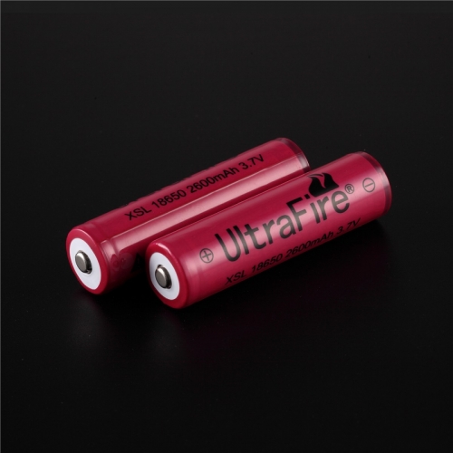 UltraFire 18650 2600mAh Li-ion Recharbeable Protected Battery (2PCS)