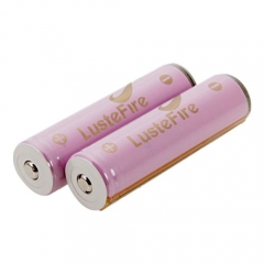 LusteFire 18650 2600mAh Li-ion Recharbeable Protected Battery (2PCS)