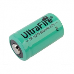 UltraFire 15270 CR2A 600mAh 3.0V Li-ion Recharbeable Battery (2PCS)