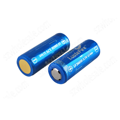 LusteFire 26650 5000mAh Li-ion Recharbeable Protected Battery (2PCS)