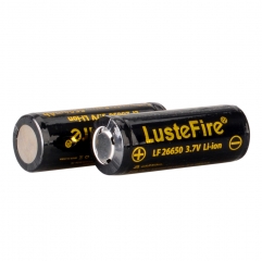 LusteFire 26650 5500mAh Li-ion Recharbeable Protected Battery (2PCS)