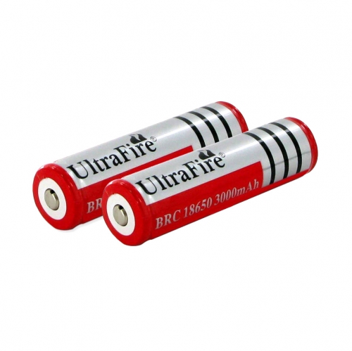 UltraFire 18650 3000mAh Li-ion Recharbeable Protected Battery (2PCS)