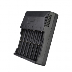TrustFire TR-012 6 Slots Intelligent Battery Charger LCD Display for Rechargeable Li-ion Ni-MH Battery US/EU Plug