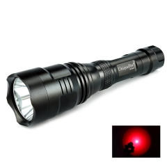 UniqueFire HS-801 350 Lumens 250 Yard Tactical Flashlight Red Hunting Light Coyote Hog Hunting Flashlight