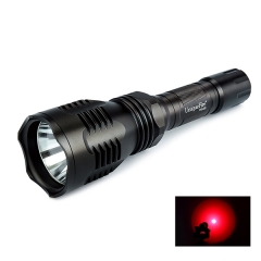 UniqueFire HS-802 350 Lumens 250 Yard Tactical Flashlight Red Hunting Light Coyote Hog Hunting Flashlight