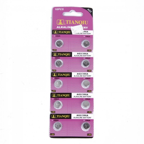 50 pcs of AG2/396A LR59 379/96 AG2 L726 Alkaline Button Cell Coin Battery