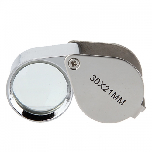 Mini 30x21mm Loupe Magnifier for Magnifying Triplet Jewelers Eye Glass Jewelry Diamond