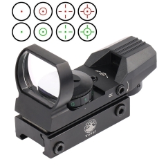 Metal Tactical Red and Green Reflex Sight with 4 Reticles