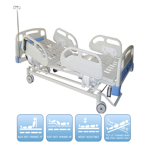 5-Functions Electric Adjustable Hospital ICU Bed