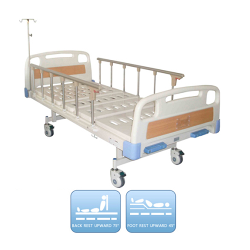 Two Function Medical Manual Bed With 5''Castor