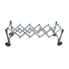 Aluminum Casket Funeral Trolley with Handle(Silvery)