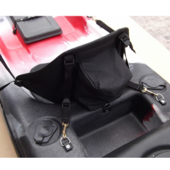 Common backrest for non-inflatable kayaks