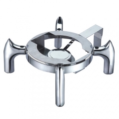 6.5 Qt. Stainless Steel Round Induction Chafer with Hinged Glass Dome Cover